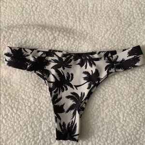 black & white bikini bottoms